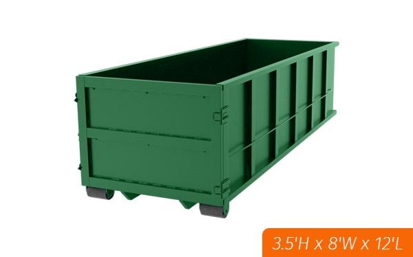 it is not necessary for the customer to be present during the delivery and pickup of ten yard dumpsters